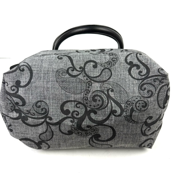 Dakine Tote Bag Gray Green Canvas Paisley Floral Packable Shoulder Bag - Picture 5 of 13